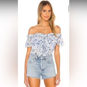 House of Harlow 1960 x REVOLVE Garrett Top in Blue Floral